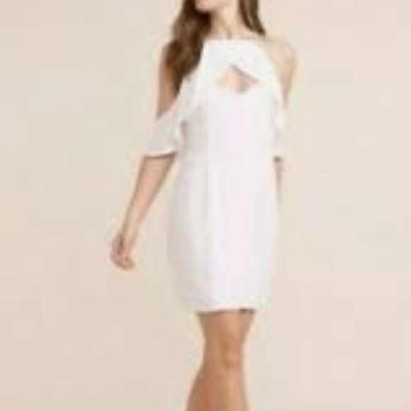 White off the shoulder dress by BB Dakota size 6 - Picture 9 of 11